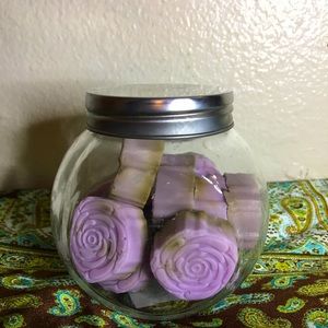 Lavender soap jar